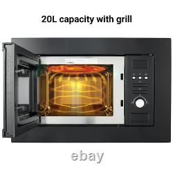 SMAD Integrated Microwave with Grill Function, 800W, 20L Capacity, Black UK