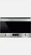 Smeg Cucina Mp422x Built-in Compact Microwave With Grill In Stainless Steel