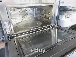 SMEG SC45MCSG2 60cmLinea Compact Combination Microwave Oven, Silver glass RRP£699