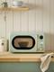 Sage Green Bronx Microwave 20l 800w Power Levels Auto Cook Defrost
