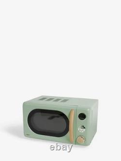 Sage Green Bronx Microwave 20L 800W Power Levels Auto Cook Defrost