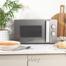 Salter 20L Manual Microwave 35-Min Timer 27cm Turntable Even Cook 5 Power Levels