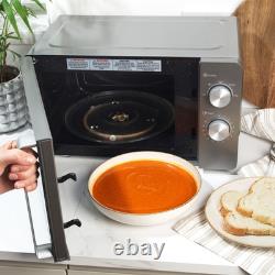 Salter 20L Manual Microwave 35-Min Timer 27cm Turntable Even Cook 5 Power Levels
