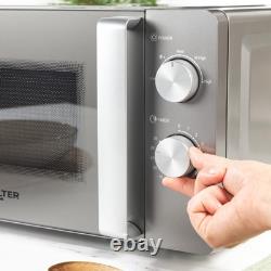 Salter 20L Manual Microwave 35-Min Timer 27cm Turntable Even Cook 5 Power Levels