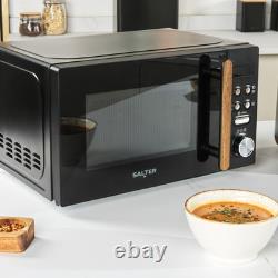 Salter Digital Microwave Toronto 20L 95-Minute Timer 8 Auto-Function 800W Black