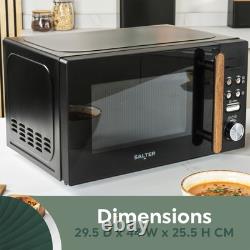Salter Digital Microwave Toronto 20L 95-Minute Timer 8 Auto-Function 800W Black