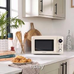 Salter Retro Cream Digital Microwave 20L, 8 Presets, LED Display, 800W