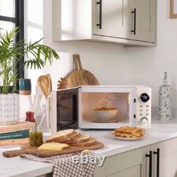Salter Retro Cream Digital Microwave 20L, 8 Presets, LED Display, 800W