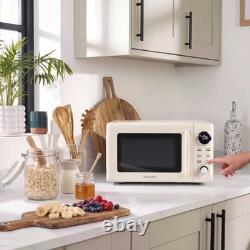 Salter Retro Cream Digital Microwave 20L, 8 Presets, LED Display, 800W