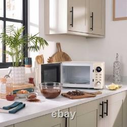 Salter Retro Cream Digital Microwave 20L, 8 Presets, LED Display, 800W