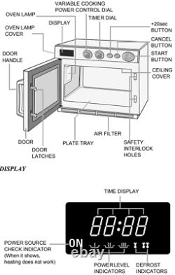 Samsung CM1919 Powerful 1850W Microwave with Manual Controls