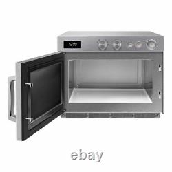 Samsung Manual Commercial Microwave Stainless Steel Stackable 1500W 26L