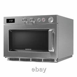 Samsung Manual Commercial Microwave Stainless Steel Stackable 1500W 26L