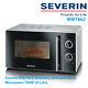 Severin Mw7862 Stainless Steel And Black Microwave 700w 20 Litre