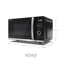 Sharp 25L 900W Flatbed Microwave Oven with ECO Function Perfect Condition, Black