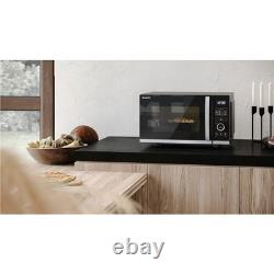 Sharp 25L 900W Flatbed Microwave Oven with ECO Function Perfect Condition, Black