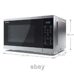 Sharp 25L Solo Microwave 900W, 11 Power Levels, Touch Digital