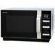 Sharp 900w Standard Flatbed Microwave R360slm Design Meaning You Can Use Silver