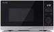 Sharp 900w Standard Microwave Oven Semi Digital 25l Yc Ps254a Silver New