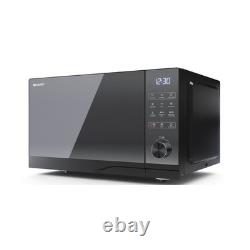 Sharp Black 25 Litre 900W Microwave Oven with Grill and Convection YC-GC52BU-B