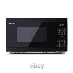 Sharp Black 800W 20 Litre Capacity Microwave with 11 Power Levels YC-MS02U-B