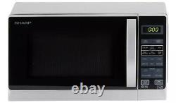 Sharp R662SLM Freestanding Silver Microwave with Grill 20Ltr Capacity