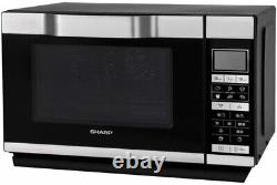 Sharp R861 900-1200W 25L Flat Bed Combination Microwave Silver