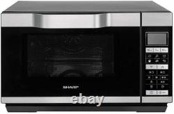 Sharp R861 900-1200W 25L Flat Bed Combination Microwave Silver