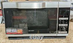 Sharp R861 900-1200W 25L Flat Bed Combination Microwave Silver