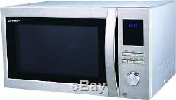 Sharp R982 Combination Oven Microwave, 42 Litre, 1000 W, Stainless Steel