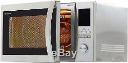 Sharp R982 Combination Oven Microwave, 42 Litre, 1000 W, Stainless Steel