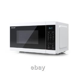 Sharp White 20 Litre 800W Microwave 1000W Grill, Touch Control YC-MG02U-W