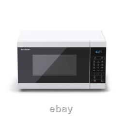 Sharp White 20 Litre 800W Microwave 1000W Grill, Touch Control YC-MG02U-W