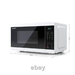 Sharp YC-MG02U-W 20L 800W Microwave with 1000W Grill, Great Condition White