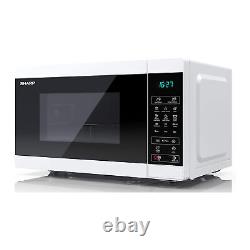 Sharp YC-MG02U-W White 20L 800W Microwave with 1000W Grill and Touch Control