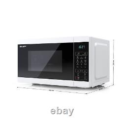 Sharp YC-MG02U-W White 20L 800W Microwave with 1000W Grill and Touch Control