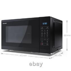 Sharp YC-MG252AU-B 25L 900W Microwave with 1000W Grill Perfect Condition Black