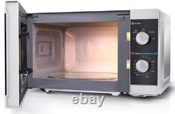 Sharp YC-MS01U-S Compact 20 Litre 800W Manual Microwave, 5 Power Levels, Silver