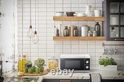 Sharp YC-MS01U-S Compact 20 Litre 800W Manual Microwave, 5 Power Levels, Silver