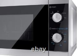 Sharp YC-MS01U-S Compact 20 Litre 800W Manual Microwave, 5 Power Levels, Silver