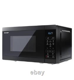 Sharp YC-MS02U-B 20L 800W Solo Microwave Eco-Mode, 11 Power Levels, Black