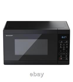 Sharp YC-MS02U-B 20L 800W Solo Microwave Eco-Mode, 11 Power Levels, Black