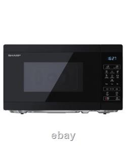 Sharp YC-MS02U-B 20L 800W Solo Microwave Eco-Mode, 11 Power Levels, Black