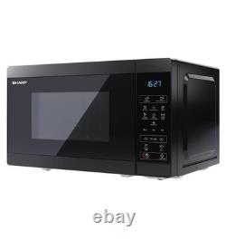 Sharp YC-MS02U-B 20L 800W Solo Microwave Eco-Mode, 11 Power Levels, Black