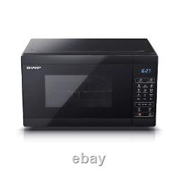 Sharp YC-MS02U-B Black 800W 20L Capacity Microwave with 11 Power Power Levels