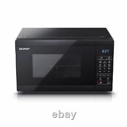 Sharp YC-MS02U-B Black 800W 20L Capacity Microwave with 11 Power Power Levels