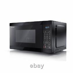 Sharp YC-MS02U-B Black 800W 20L Capacity Microwave with 11 Power Power Levels