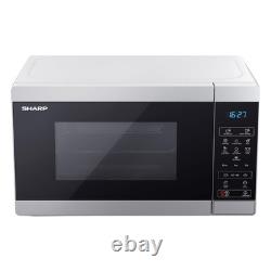 Sharp YC-MS02U-S 20L 800W Solo Microwave Eco-Mode, 11 Power Levels, Silver