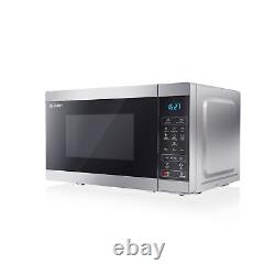 Sharp YC-MS02U-S Silver 800W 20L Capacity Microwave with 11 Power Power Levels