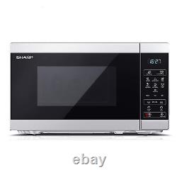 Sharp YC-MS02U-S Silver 800W 20L Capacity Microwave with 11 Power Power Levels